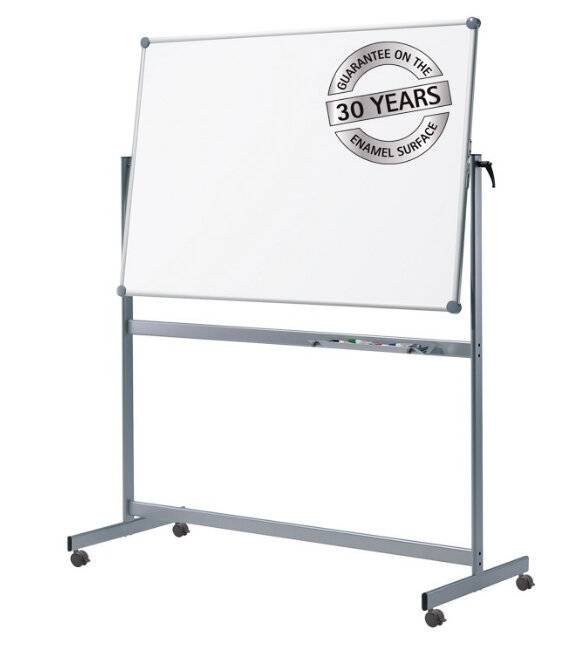 Maul Mobiles Whiteboard MAULpro, Emaille (B x H) 180 cm x 100 cm Weiß emaillebeschichtet Drehbar, Beide Seiten nutzbar, -2