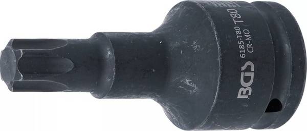 Kraft-Bit-Einsatz Länge 100 mm Antrieb Innenvierkant 20 mm (3/4") T-Profil (für Torx) T80