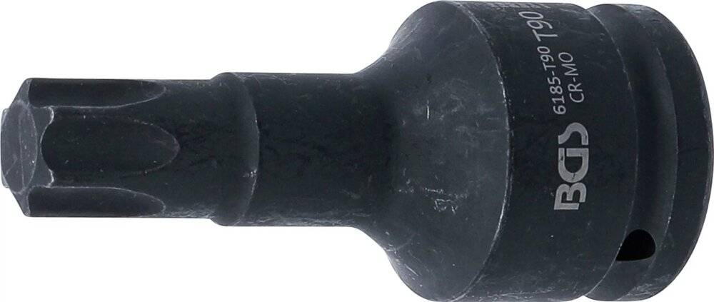 Kraft-Bit-Einsatz Länge 100 mm Antrieb Innenvierkant 20 mm (3/4") T-Profil (für Torx) T90-0