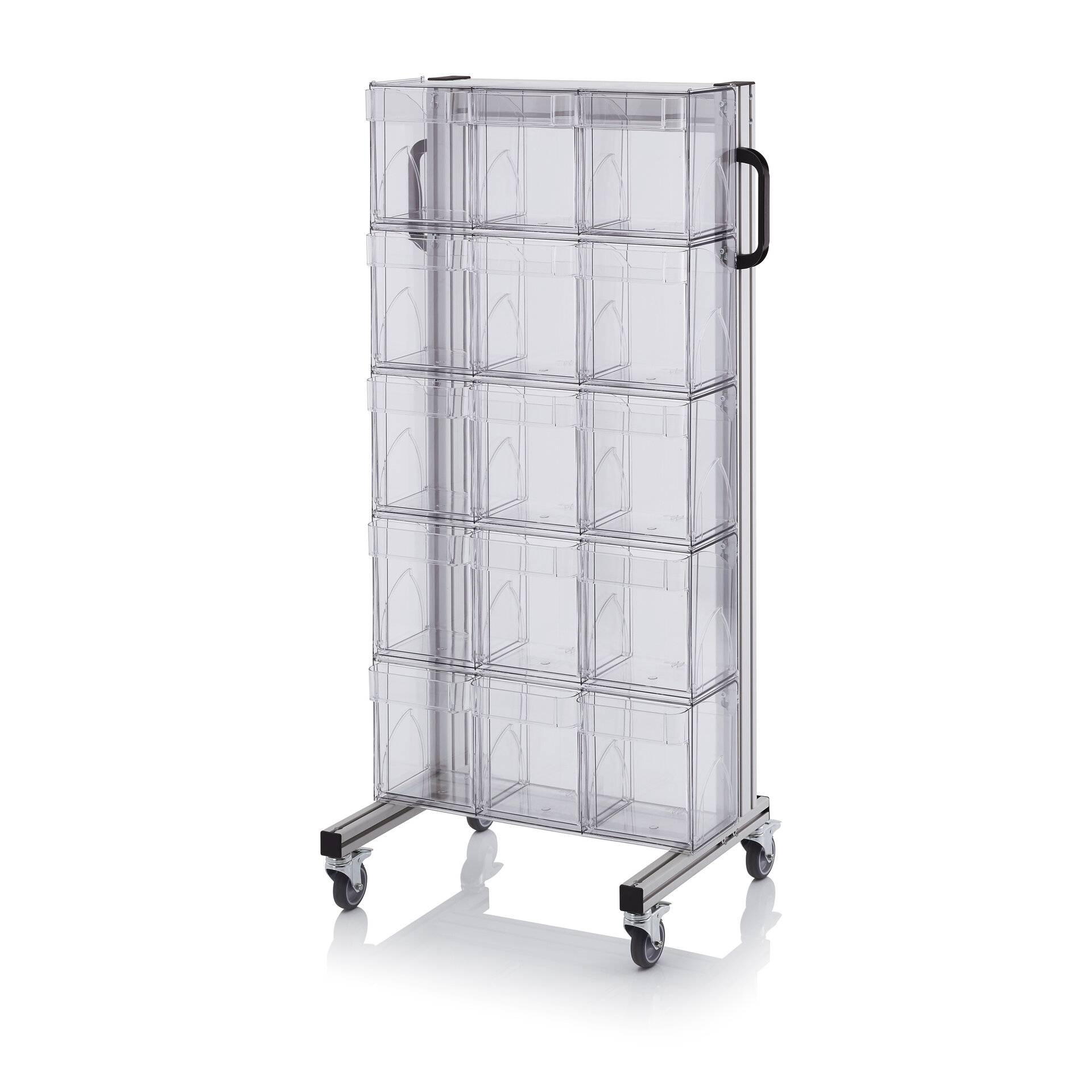 Systemwagen für Kippkästen 69 x 45 x 134 cm-1