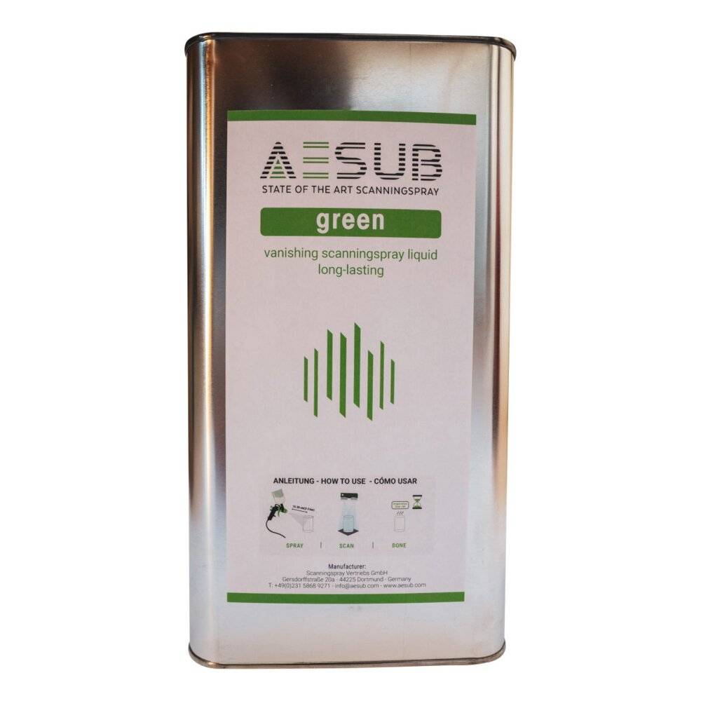 AESUB Green - Spray Gun Solution Scanning Spray AESG002 - 5000 ml-1
