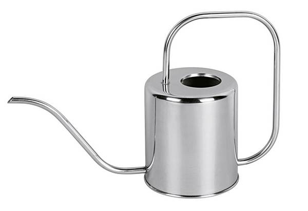 Esschert Design GieÃŸkanne Chrom, schlankes Design, 1,5