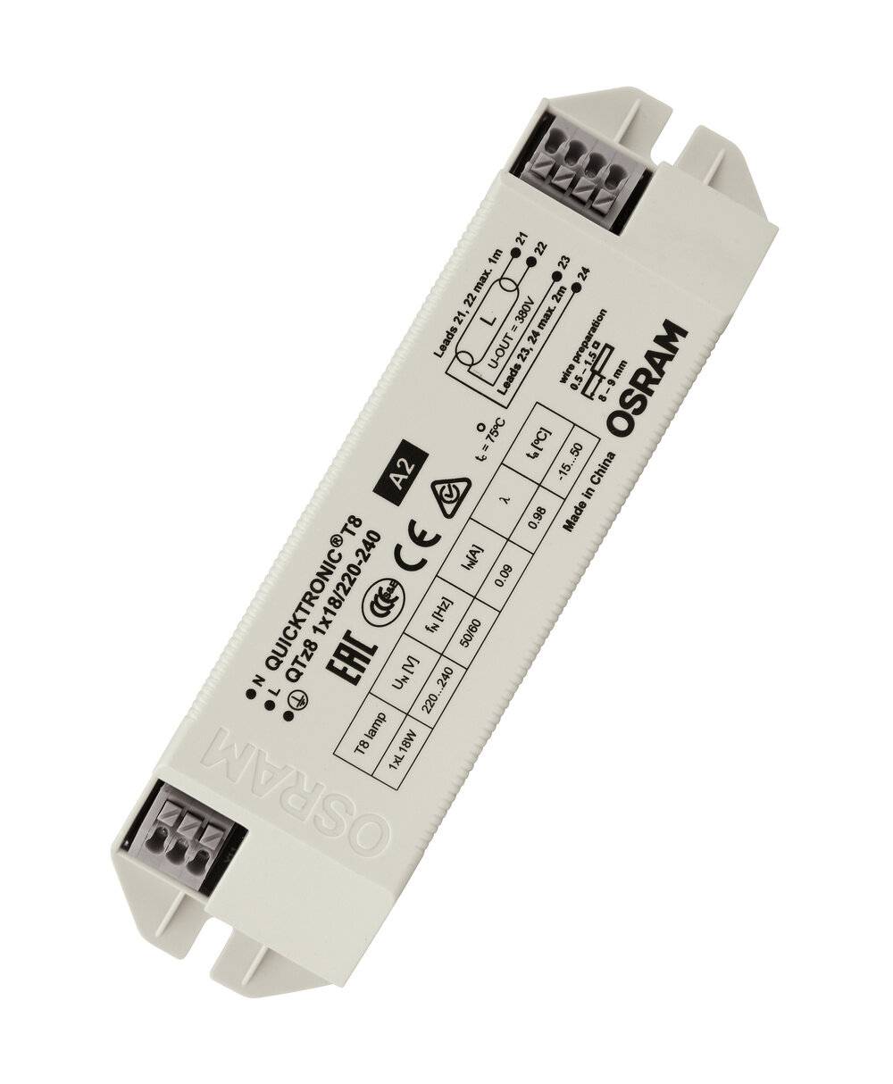 Ledvance EVG QTz8 1X18 18 W, 150 mm, 40 28 mm-3