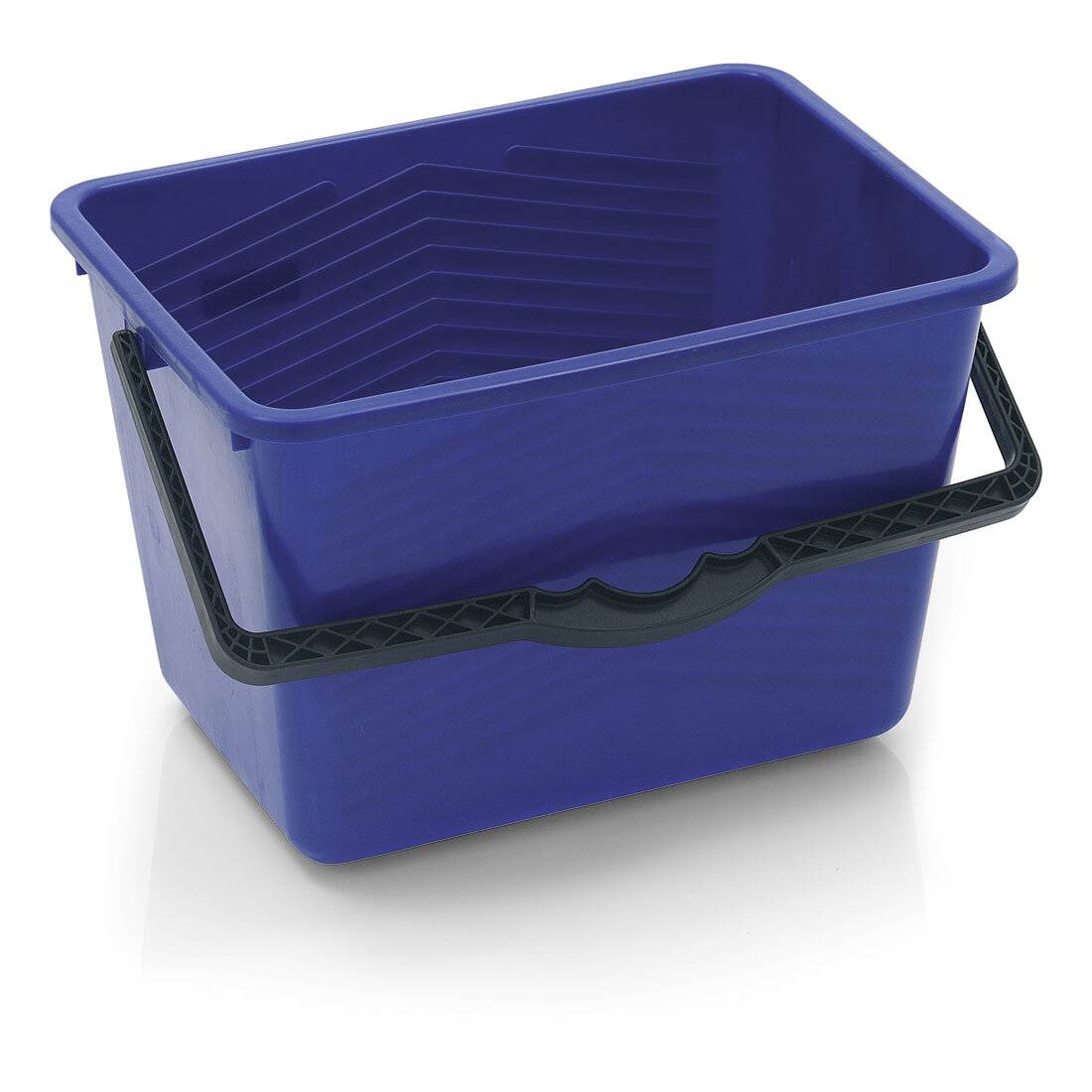 Farbeimer rechteckig 14l blau mit Maßeinteilung-2