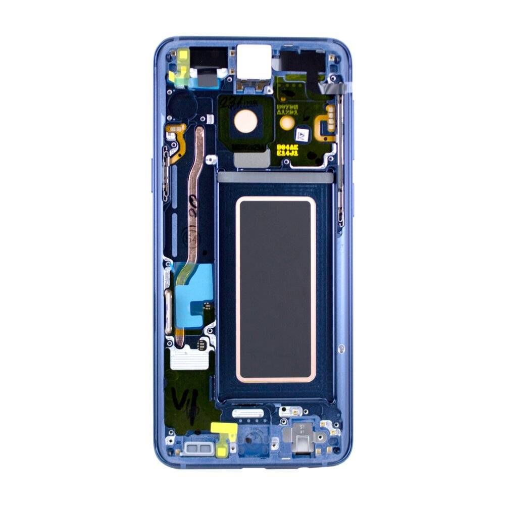 G960F Galaxy S9 - Original Ersatzteil - LCD Display / Touchscreen mit Rahmen - Blau-1