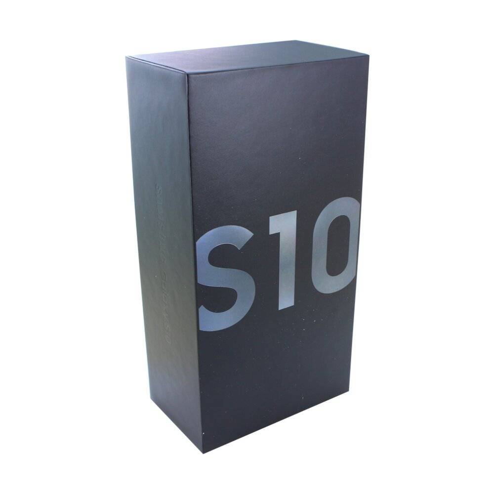 - G973F Galaxy S10 - Original BOX mit Zubehör - OHNE Gerät - Schwarz-0