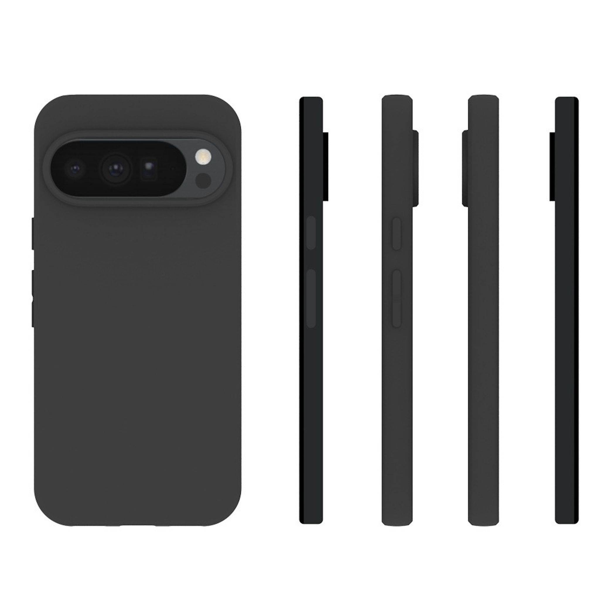 Handyhülle für Google Pixel 11 Pro XL Silikon TPU Dünn Stoßfest Flexibel Schwarz-4
