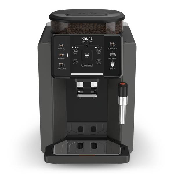 Krups Sensation C50 EA9108, Espressomaschine, 1,7 l, Kaffeebohnen, Eingebautes Mahlwerk, 1450 W, Grau, Schwarz