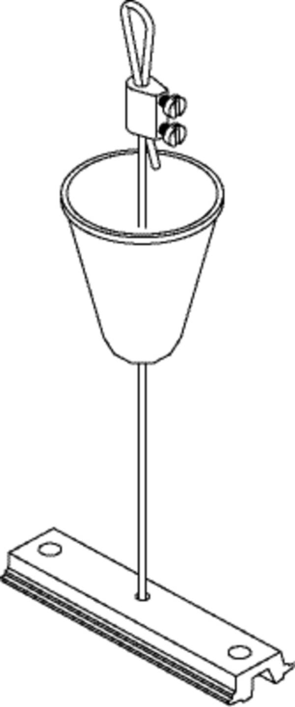 Ivela 7606-06-30 Oph.set 2m Verst.plaat 60mm zwart inclusief verstelbus