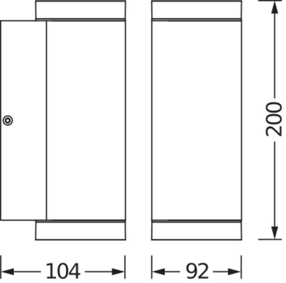 Preisbild für LEDVANCE Endurac Classic Beam Updown 4058075554573 Außenwandleuchte E27 0 W Dunkelgrau