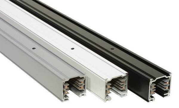 3-Phasen Schienensystem - 1m - Grau