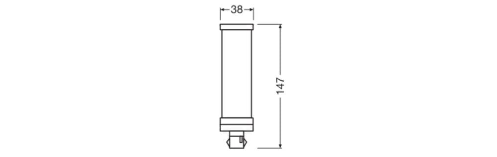 Preisbild für LEDVANCE Osram LED-Leuchtmittel DULUX LED T26 EM V 9W 840 GX24D-3
