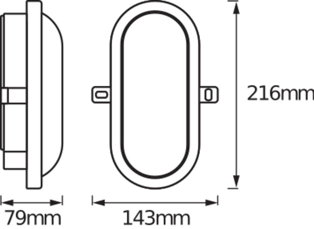 Symbolbild für LEDVANCE LED BULKHEAD (EU) L LED-Feuchtraumleuchte LED LED fest eingebaut 11 W