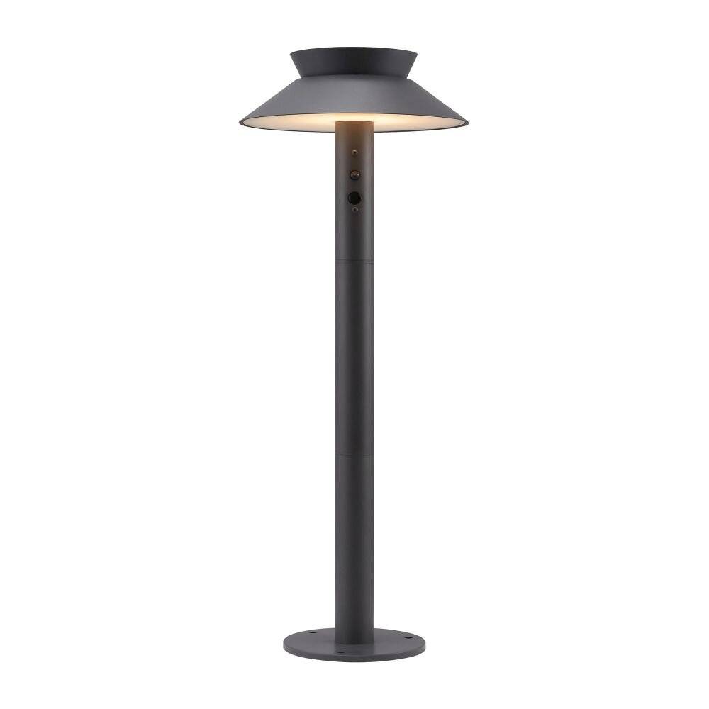 Nordlux Solar Gartenbeleuchtung Justina Metall Anthrazit 5W 400lm - 830 Warmweiß | Bewegungs- und-5