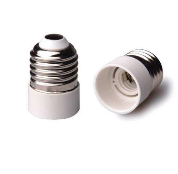 Adapter für Lampenhalterung E27 => E14 Weiß