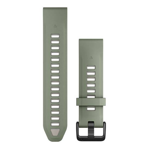 GARMIN - QuickFit-Armband Silikon Weidengruen/Nebelgrau