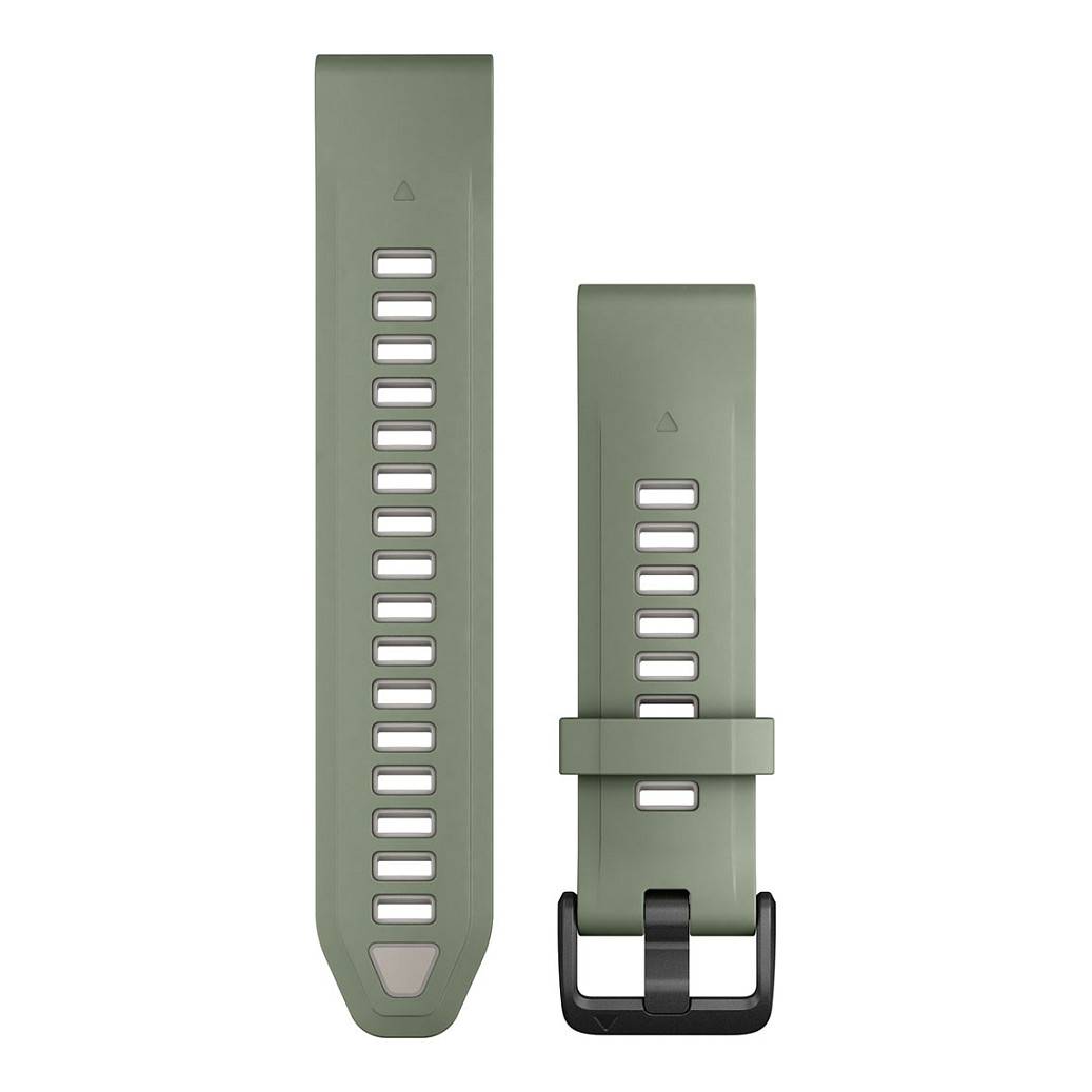 GARMIN - QuickFit-Armband Silikon Weidengruen/Nebelgrau-0