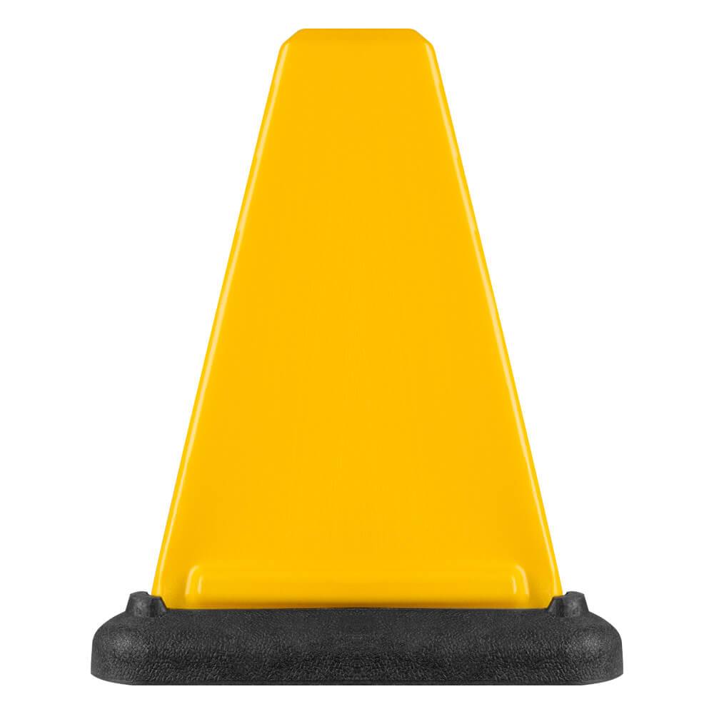 BIGPACK 10x Warnaufsteller, gelb, 3-seitig, stapelbar, Kunststoff, 41 x 51 cm-1