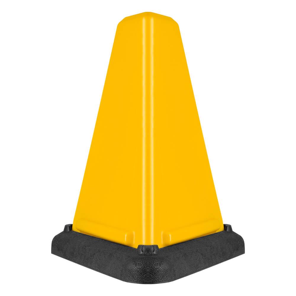 BIGPACK 10x Warnaufsteller, gelb, 3-seitig, stapelbar, Kunststoff, 41 x 51 cm-2