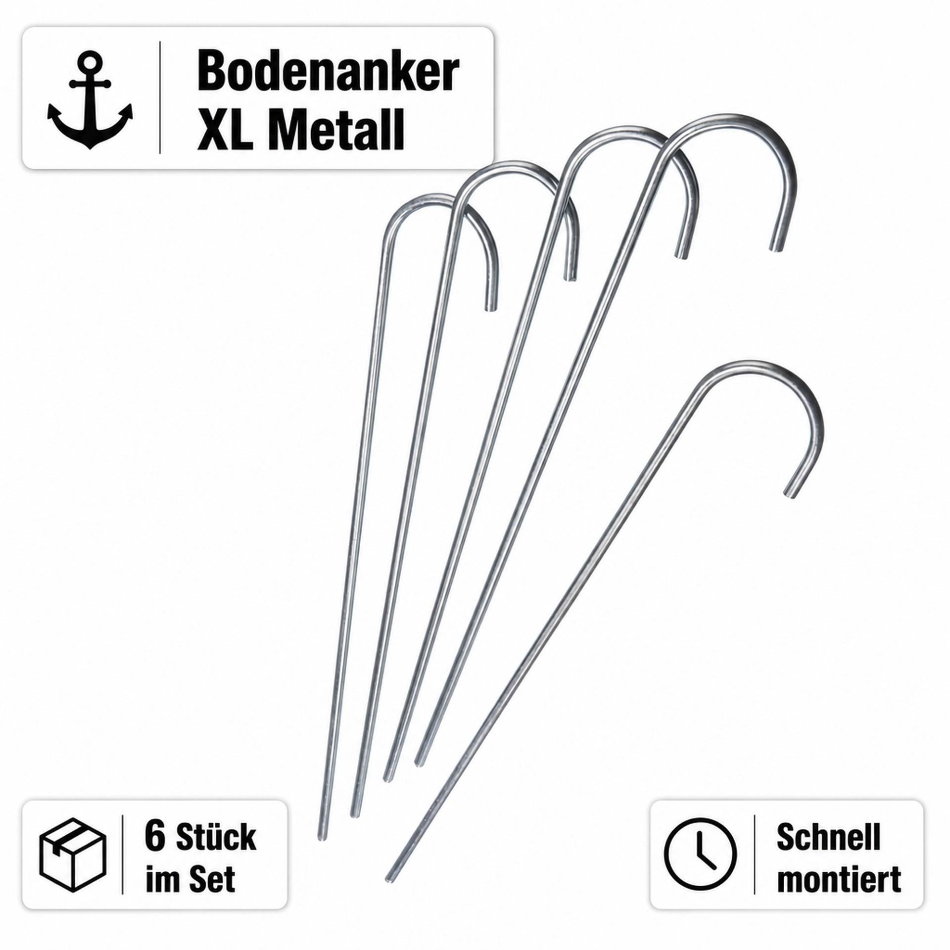 GartenMeister Bodenanker XL Metall 50 cm-3
