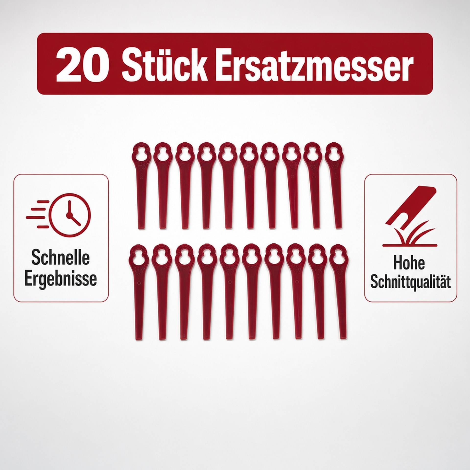 GartenMeister Ersatzmesser gerade, 20 Stück-1