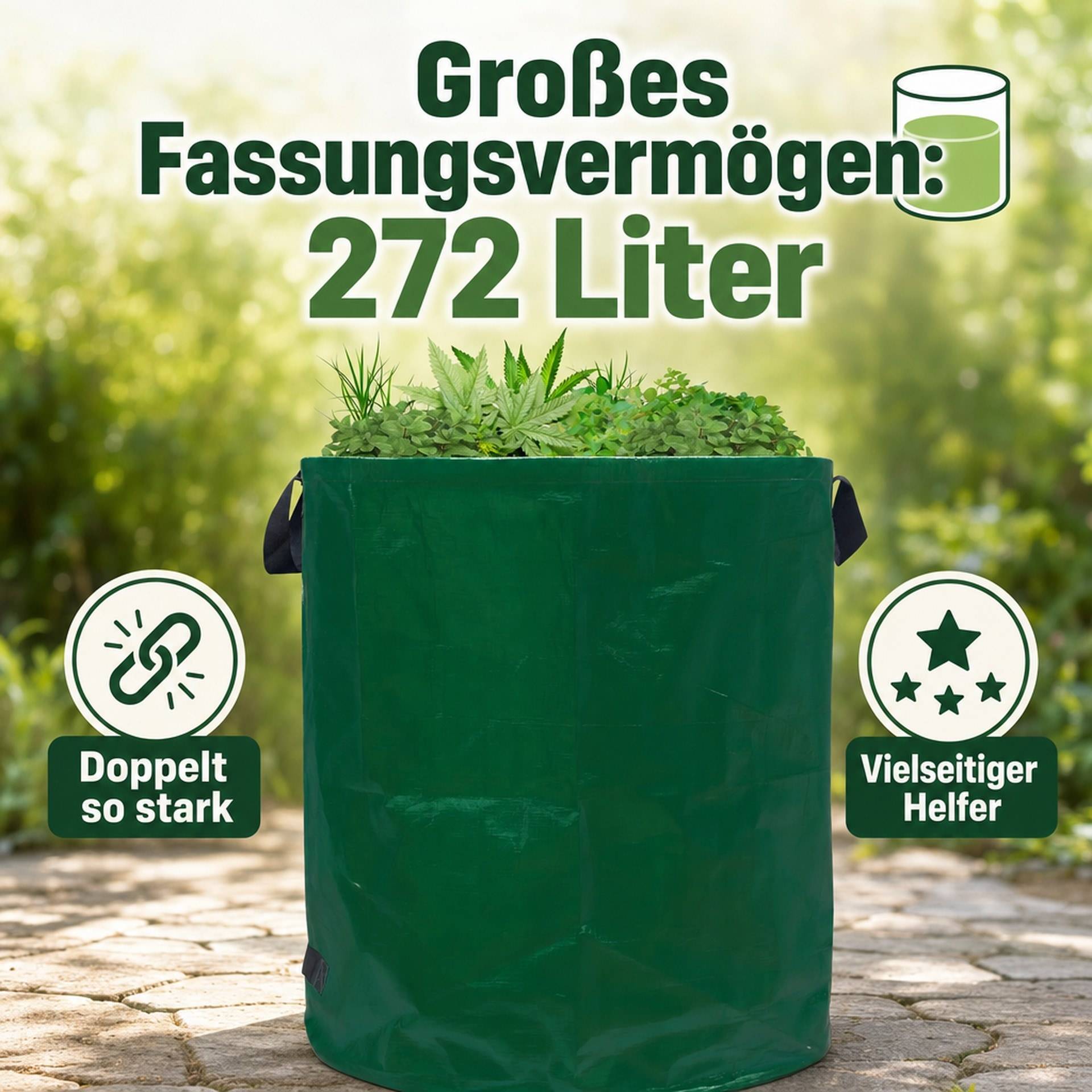 GartenMeister Premium Garten- und Abfallsack "Jumbo", 272 l, 200 g/m², 1 Stück-5