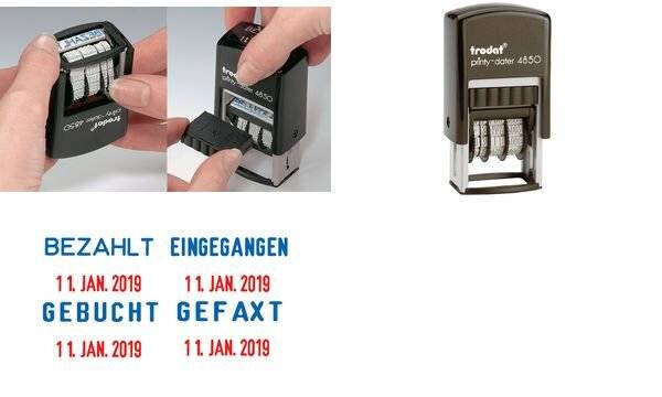 Trodat SWOP-Pad 6/4850/2 - Austauschkissen - Zweifarbig (Blau, Rot)-3