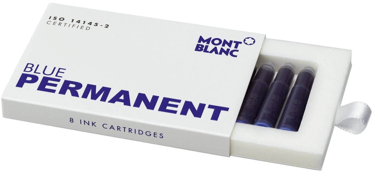 MontBlanc Tintenpatrone - 8 Stück, blue-1
