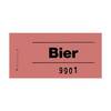 Gutscheinblock "Bier" rot