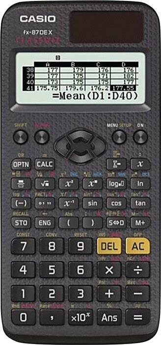 Casio fx-87DE X CLASSWIZ Technisch wissenschaftlicher Rechner Schwarz Display (Stellen): 16 solarbetrieben, batteriebetr-2