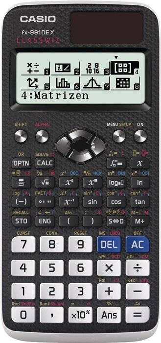 Casio fx-991DE X CLASSWIZ Technisch wissenschaftlicher Rechner Schwarz Display (Stellen): 12 solarbetrieben, batteriebet-3