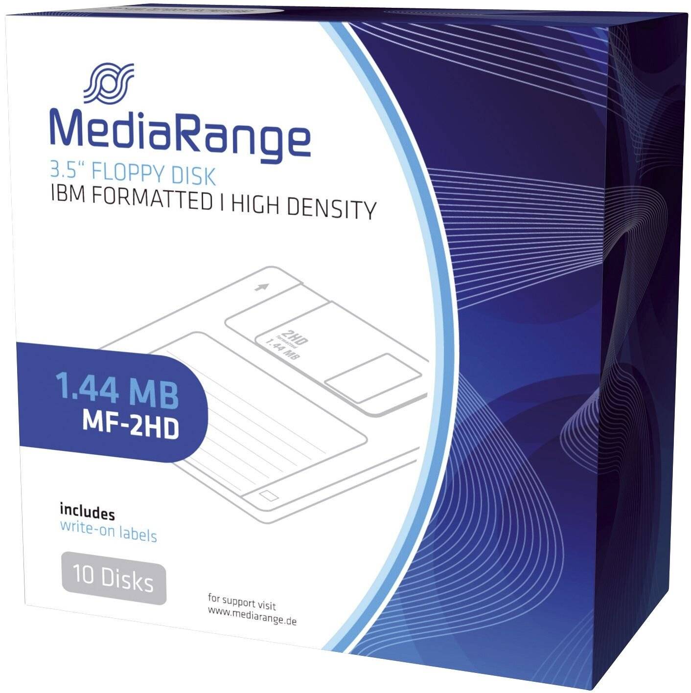 MediaRange - 10 x Diskette - 1.44 MB - Schwarz-3