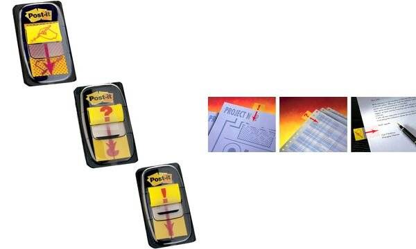 Post-it Haftmarker Index Symbol Unterschrift, gelb (18010075)-3