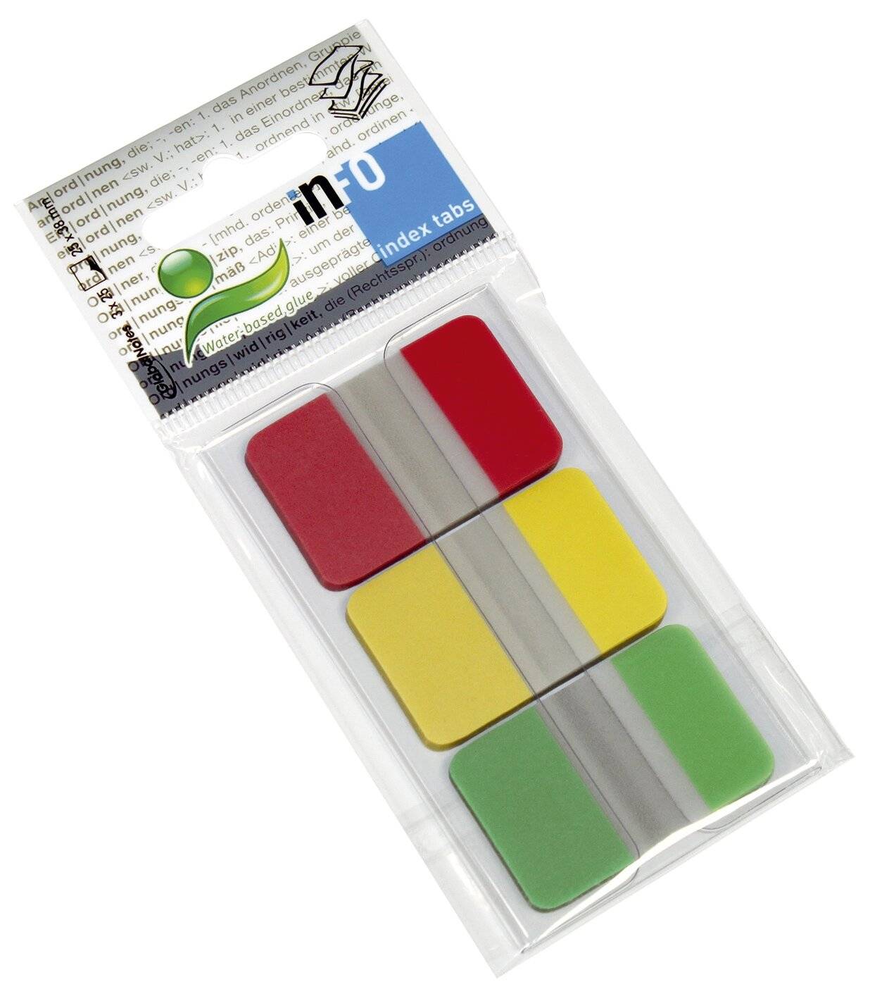 Index Marker Z-Notes - 25 x 38 mm, 3x 25 Blatt, Folie,-0