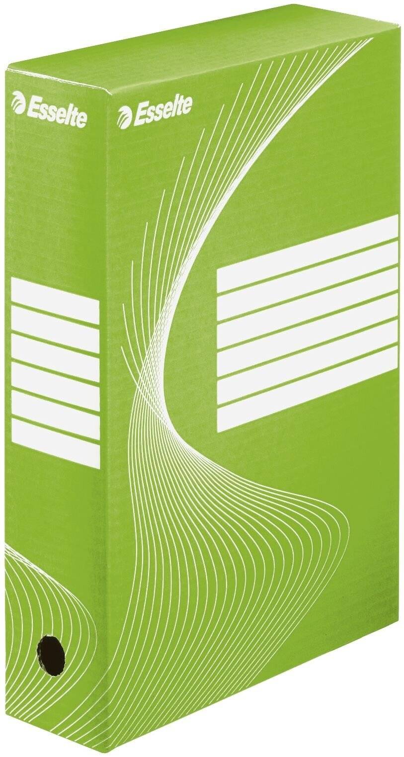 Archiv-Schachtel - DIN A4 Rückenbreite 8 cm grün.-5