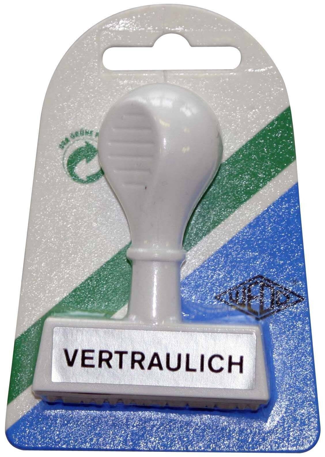 WEDO Stempel Text Vertraulich, Lagertext 4,5cm Breite ws-1