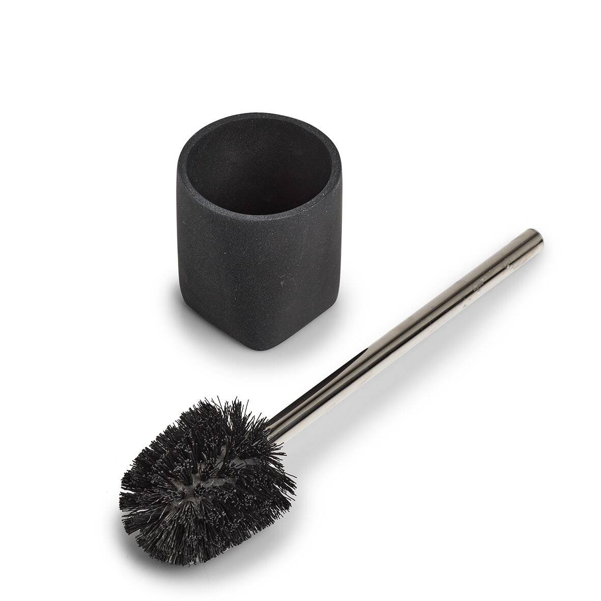 ZELLER - Toilettenbürste Dark Stone Schwarz-1