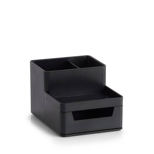 ZELLER - Schreibtisch-Organizer 15.3 x 11.2 9.3 cm schwarz