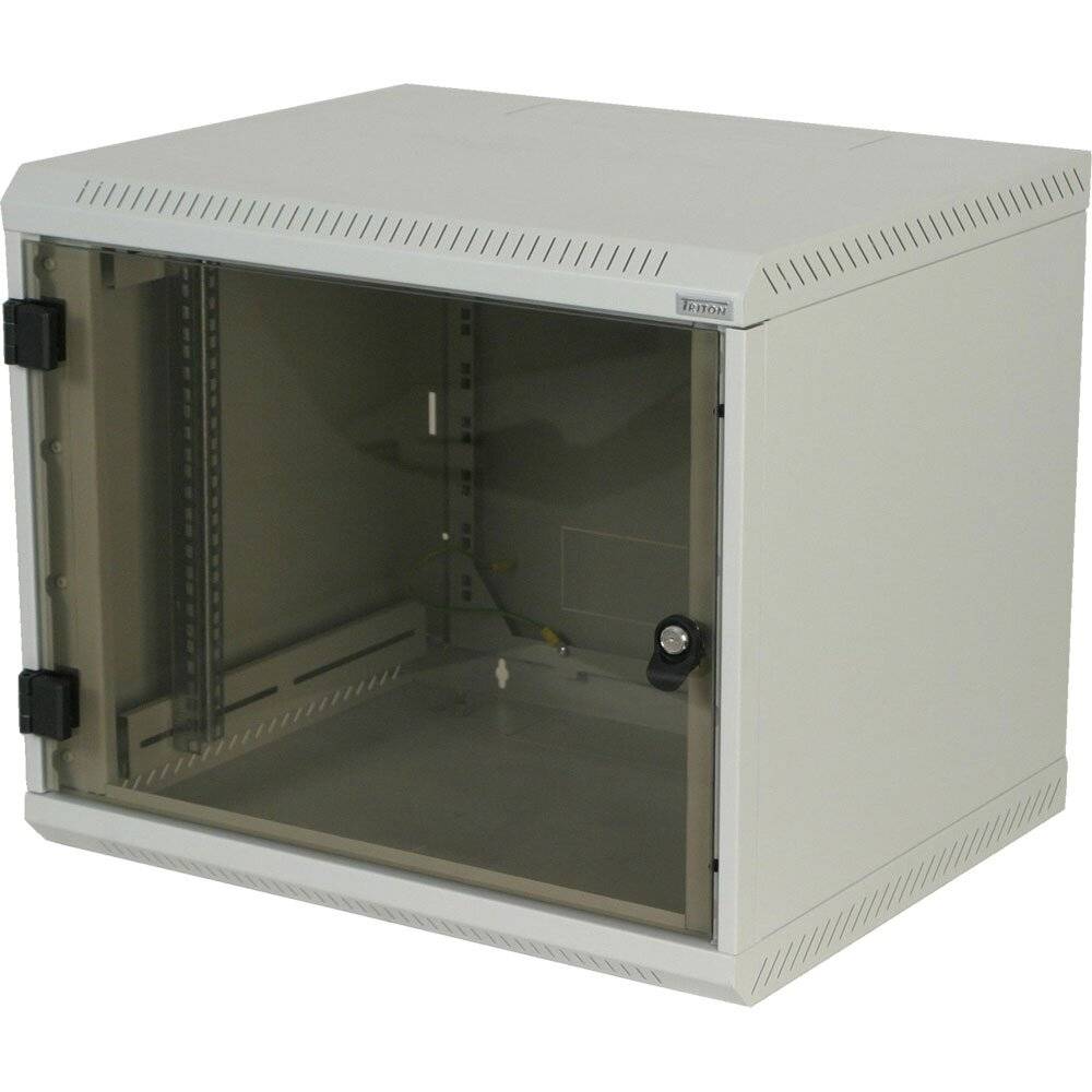 Triton RBA-06-AS4-CAX-A1 19" Wandschrank 6HE, 600x395mm, einteilig, grau-2
