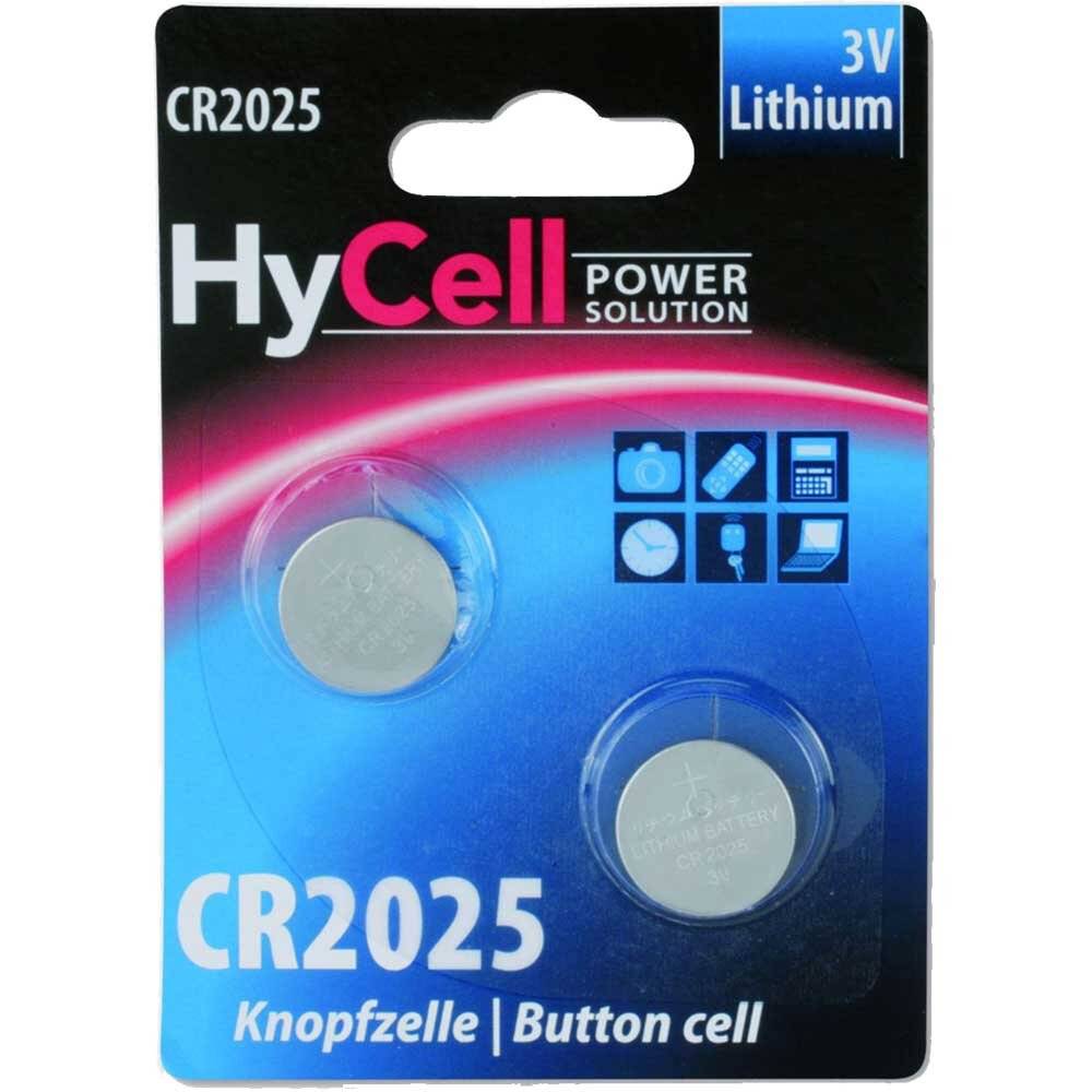 ANSMANN 5020192 Knopfzelle CR2025 HyCell 3V Lithium, 2er-Pack Strom / Energie / Licht Akkus &-2