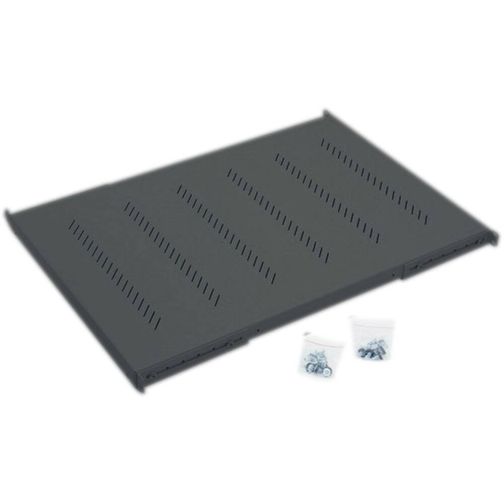 Triton RAB-UP-650-H4 19" Schwerlast-Fachboden, 1HE, 650mm, 150kg, schwarz-2