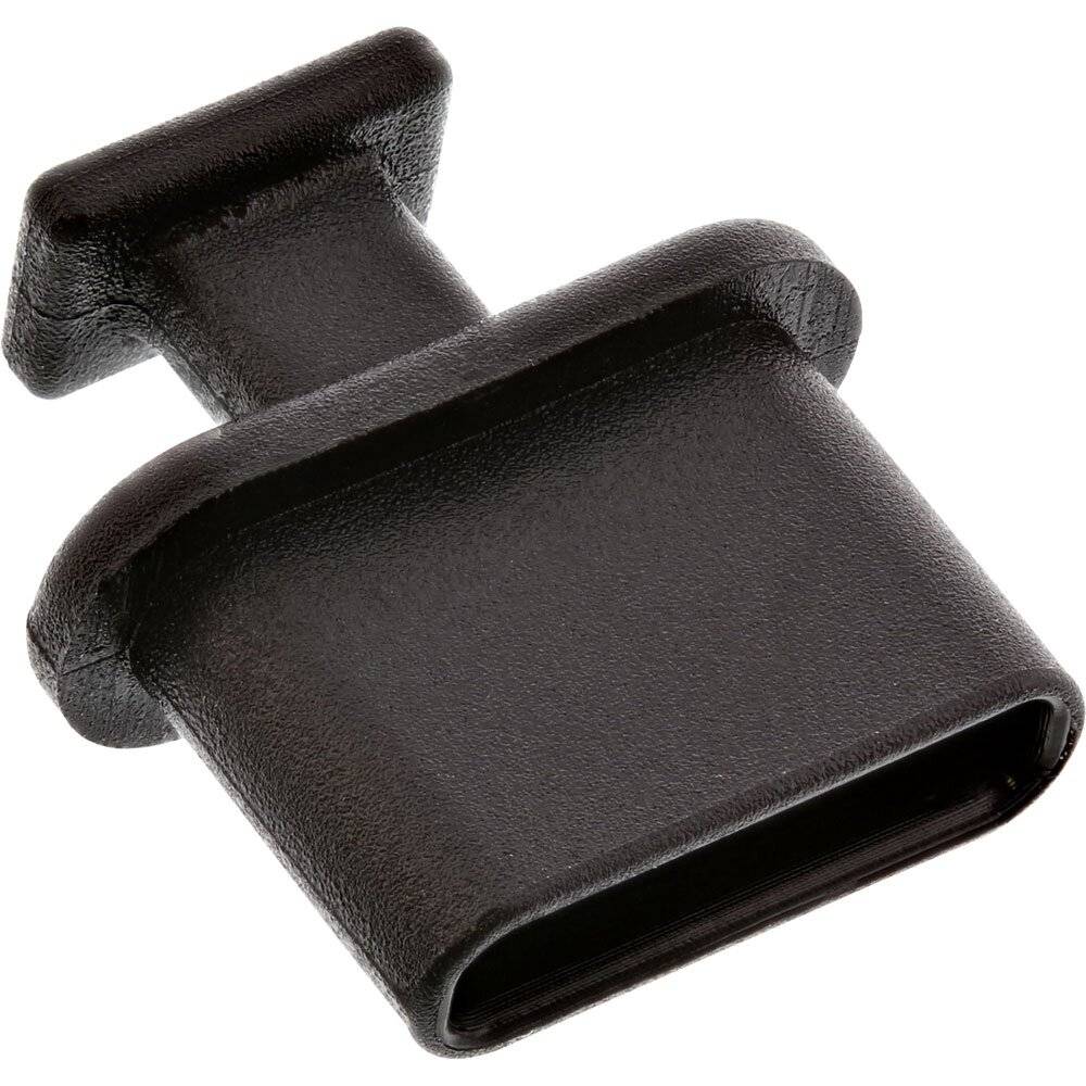 InLine® Staubschutz, für USB-C Buchse, schwarz 50er Pack-0