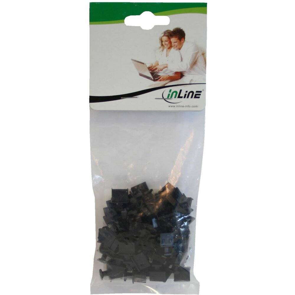 InLine® Staubschutz, für USB-A Buchse, schwarz 50er Pack-3