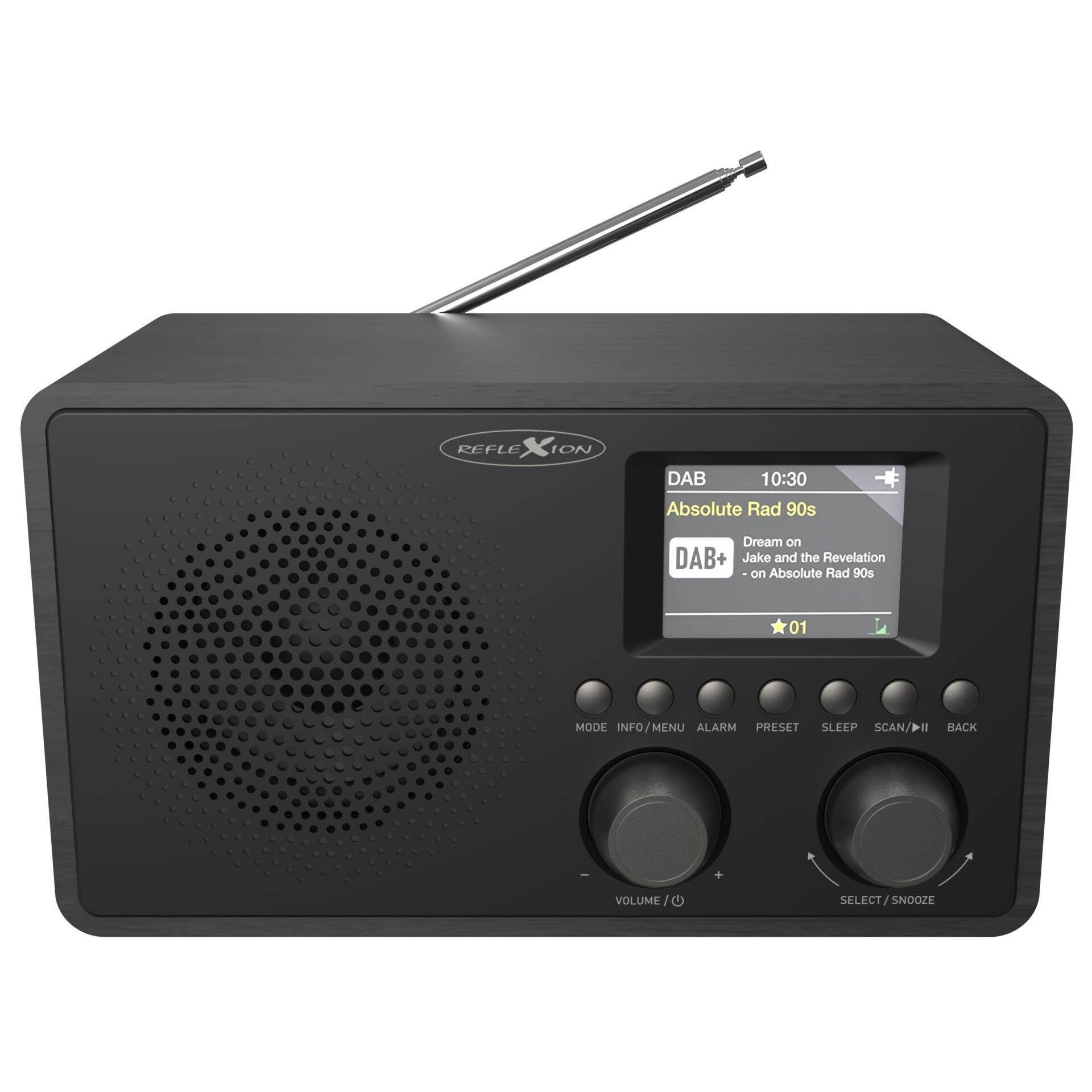 Reflexion HRA1824DAB+ DAB+ Radio schwarz-0