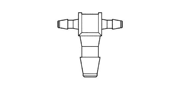 neoLab® T-Verbinder, 2 x 1,6-2,6 mm, 1 x 3,-4,2 mm, 10 Stck./Pack
