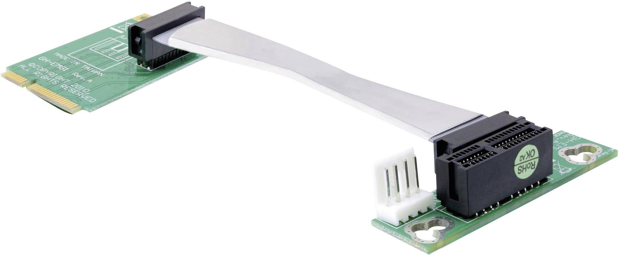DELOCK MiniPCIe Riser Karte>PCIe x1 flex