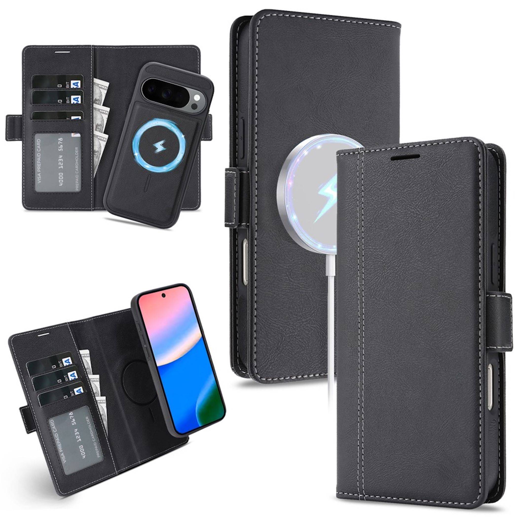 Magnetische Wallet Handyhülle für Google Pixel 11 Pro XL Abnehmbar 2 in 1 Design-0