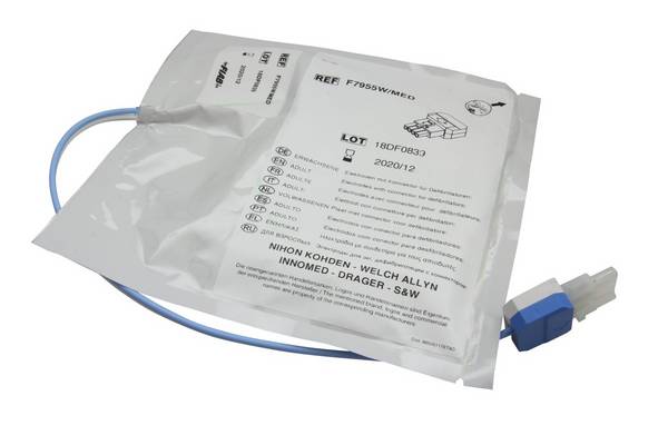 AKKUmed Defi-Pads passend für Welch Allyn AED10 AED20 PIC30 PIC40 PIC50- Typ F7955W/MED