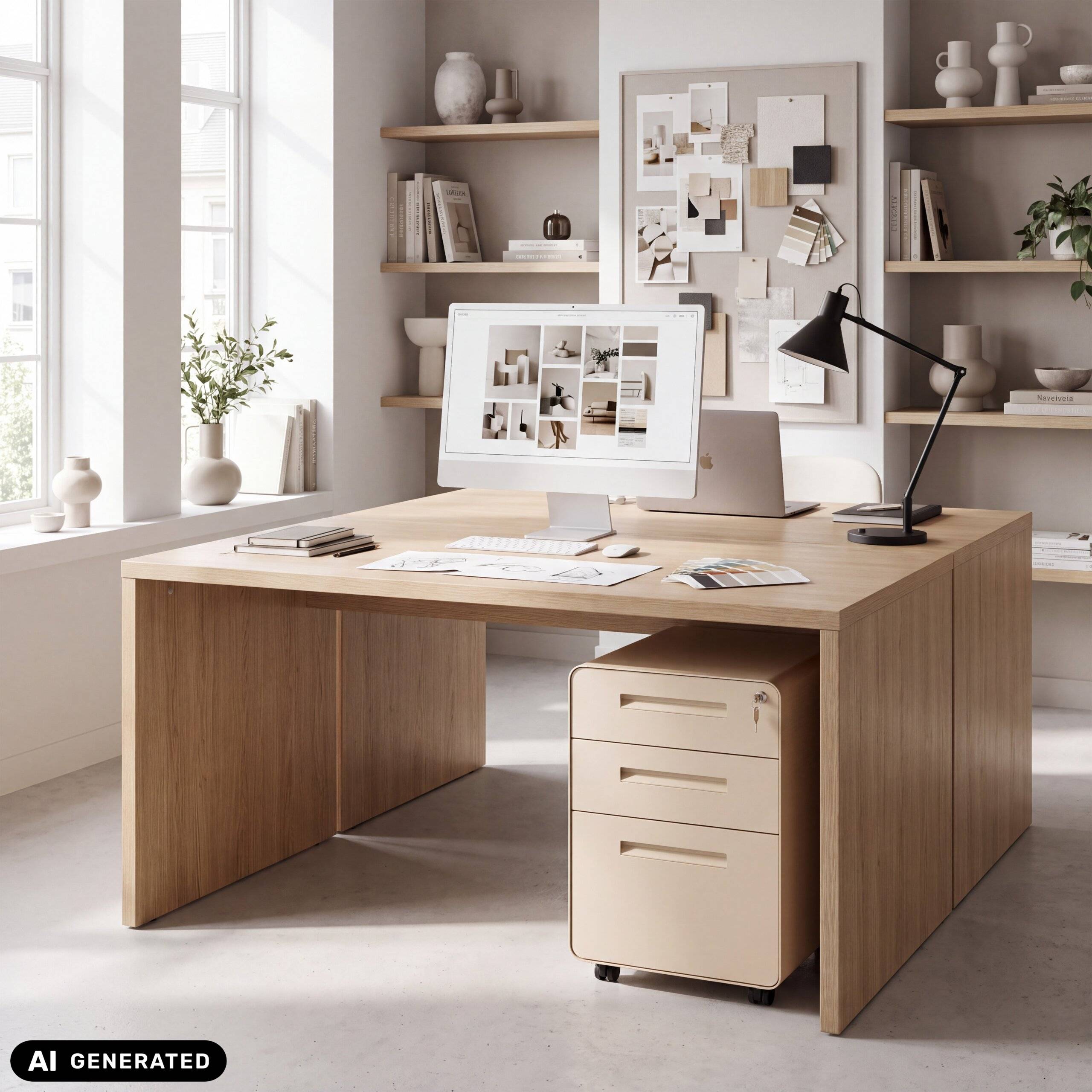 Rollcontainer COLOR PLUS I Metall beige hjh OFFICE-3