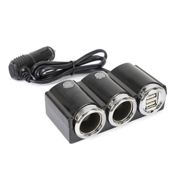 Auto-Zigarettenanzünder-Splitter PNI Lighter 20 12V/24V 2 Ausgänge, 2 x USB,